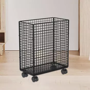 Стеллаж для хранения домашнего тренажерного зала с колесами, корзина для коврика для йоги для гантелей, оборудование для тренировок