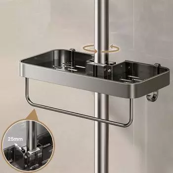 Стеллаж для хранения душевых принадлежностей для ванной комнаты, органайзер для геля для душа и шампуня без сверления, органайзер для геля для душа и шампуня