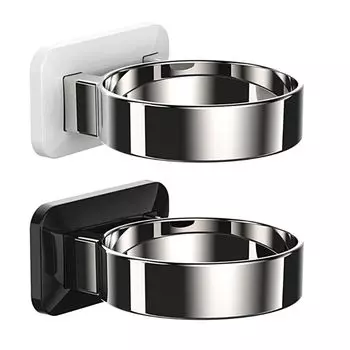 Стеллаж для хранения фенов без ударов, настенный держатель для фена, подставка, полка для дома, ванной комнаты, гардеробной, органайзер без дрели one size белый