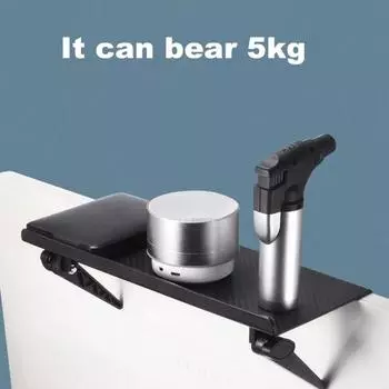 Стеллаж для хранения, грузоподъемность 5 кг, нескользящий, регулируемый угол, простая установка, подставка для телевизора и монитора, экономящий место органайзер чёрный