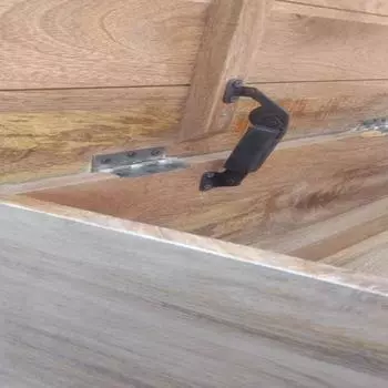 Стеллаж для хранения из цельного дерева, изготовленный из мангового дерева