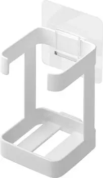 Стеллаж для хранения косметических средств Yamazaki Jitsugyo Film Hook, белый корпус: Ш6 x Г6.5 x В9см (Крючок для пленки в комплект не входит.) Плавающие башенные системы хранения Косметические приборы