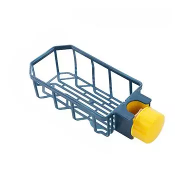 Стеллаж для хранения крана, кухонная креативная сливная полка для раковины, неперфорированная ткань для мытья посуды, губчатая щетка, стеллаж для хранения бассейна, стеллаж для домашнего хранения синий