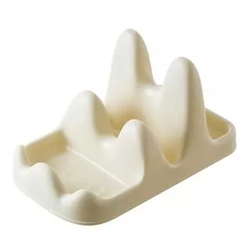 Стеллаж для хранения крышки кастрюли со стабильным основанием U-образный слот Универсальная столешница Ложка Вилка Лопатка Полка Кухонный держатель для хранения серый