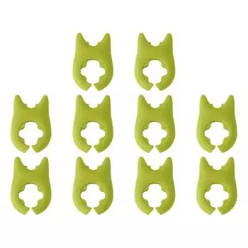 Стеллаж для хранения лопаты для кухонной кастрюли, держатель для лопатки с защитой от ожогов и переполнения(зеленый)