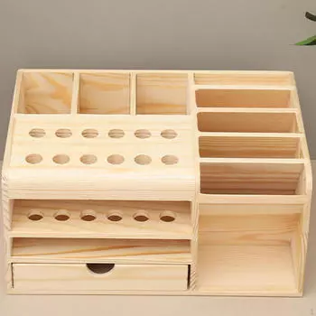 Стеллаж для хранения отверток, настольная подставка для ручных инструментов, многофункциональная стойка для технического обслуживания, дерево с небольшими размерами