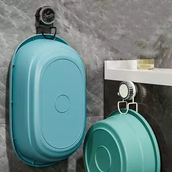 Стеллаж для хранения раковины без отверстий, настенные крючки с присосками, многофункциональный крючок для раковины, кухня бежевый