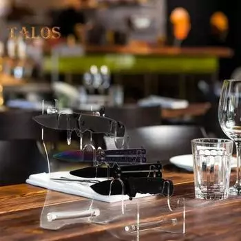 Стеллаж для хранения резаков, акриловый держатель для столовых приборов, прозрачный универсальный стенд для резки резака, органайзер на столешнице для кухни, ресторана прозрачный