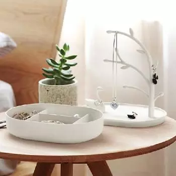 Стеллаж для хранения с гладкими краями, настольные аксессуары, многофункциональный органайзер с орнаментом «Лебединое озеро» для дома бежевый