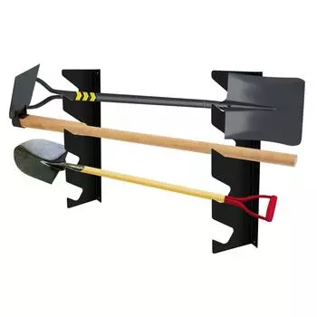 Стеллаж для хранения тяжелых инструментов, настенный, садовый сарай, лопата, грабли, метла, мотыга, органайзер, тяжелые навесные чёрный