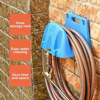 Стеллаж для хранения труб Настенный кронштейн для шланга Прочная несущая способность Простая установка Катушка для труб Держатель водяного шланга