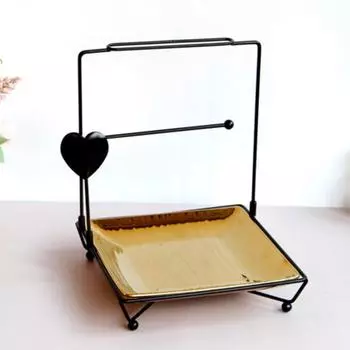 Стеллаж для хранения в скандинавском стиле, съемный органайзер, железная художественная шкатулка для драгоценностей для дома C