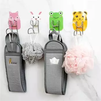 Стеллаж для хранения вещей Cartoon Punch-free Basin Rack Аксессуары для ванной комнаты Вешалка для полотенец Cute Hook