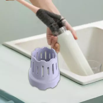 -Стеллаж для сушки чашек, аксессуары для бутылок с водой, многоразовые, экономящие место, сушилка фиолетовый