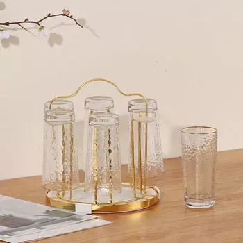 Стеллаж для сушки чашек, органайзер для слива кружек, держатель для слива, экономия места с подносом, чайные чашки белый