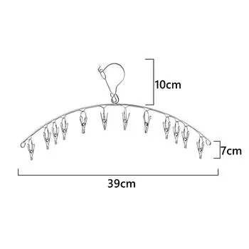 Стеллаж для сушки носков из нержавеющей стали, изогнутый, складной, ветрозащитный, вешалка 4,0 толстый внутренний слой