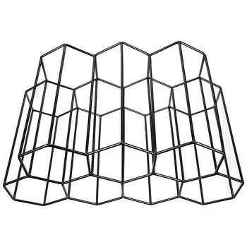 Стеллаж в виде сот, держатель для бренди, креативная полка, дисплей для бутылок, бар, круг чёрный