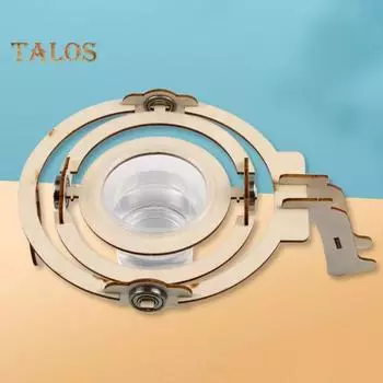 STEM Gyroscope Science Kit Деревянный DIY Обучающая игрушка для детей Сборка без клея STEM Проект с предварительно вырезанными деталями Изучение физики через игру Подарок Sets