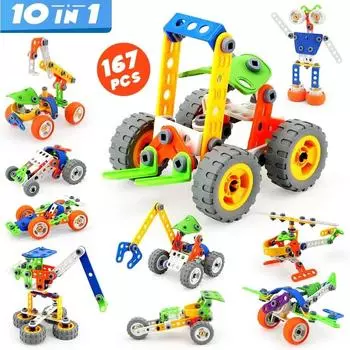 STEM Toys Kit Building Toy для детей Building Blocks Learning Set для мальчиков и девочек Игрушка Creative Construction Engineering для детей