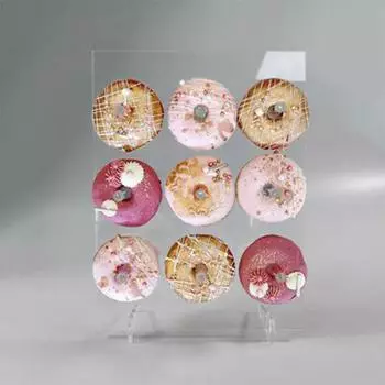 Стена Акриловый Пончик Держатели Украшения Конфеты Сладости Дисплей Стойка Свадьба Baby Shower Украшения Стол