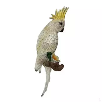 Стена с какаду и попугаем B