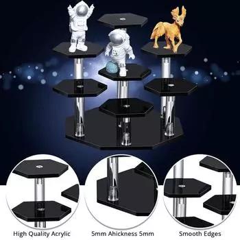 Стенд Yousheng, прочный, долговечный, универсальный, легко устанавливаемый, акриловый, для хранения поделок, игрушек, десертов