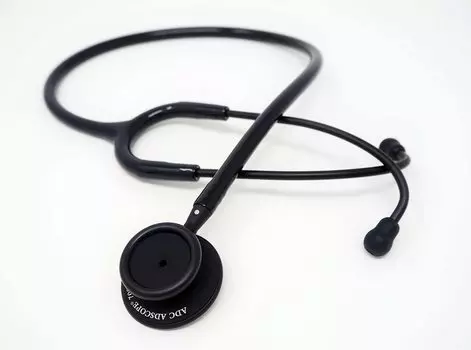 Стеноскоп ADC AD Scope Clinician Light AD709ABK Полностью черный (Нью-Йорк, США)