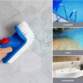 Стены плавательных бассейнов, рыбные стручки, ванные комнаты, горячие источники, щетки для дезактивации, щетки для ручной чистки, оборудование для чистки бассейнов One Size белый