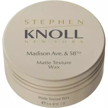 Stephen Knoll Steven Knoll Madison 58 Matte TeXture WaX 50 г Воск для волос Полуматовый сухой трехмерный салонный сухой X трехмерный