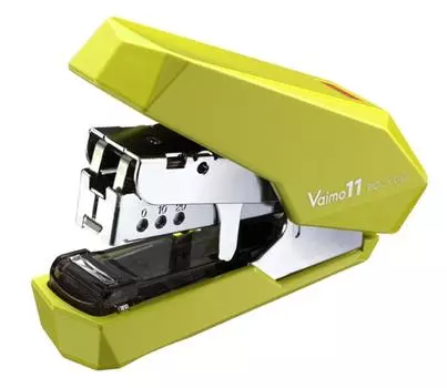 Степлер Max Baimo 11 Polygo 40 листов, сшивание 50 штук, желтый, зеленый HD-11SFLK/LG