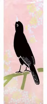 Степная собачка Окрашенное Тэнугуи Японская птица, приносящая счастье, от Wabunka Полотенце, Узор, [TE-519]