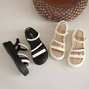 Stepping on shit sandals female 2025 new summer wear with skirt fashion fairy style exquisite and thin women s sandals 34