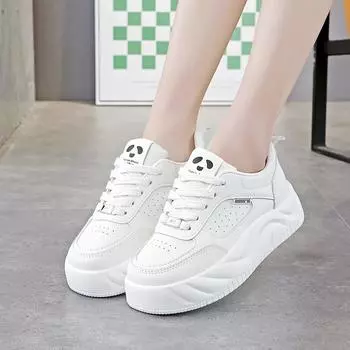 Stepping on shit sneakers women s spring new lightweight soft-soled student flat baseplate shoes little white shoes women F 35 бежевый