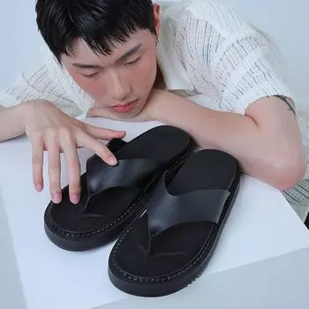 Steps ST319 Шлепанцы из веганской кожи Pixies Carbon Black-ST319 230