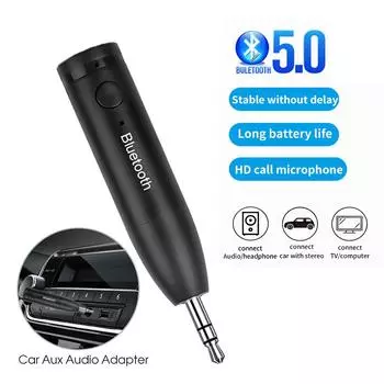 Стерео Bluetooth 5.0 аудио приемник автомобильный беспроводной комплект громкой связи 3,5 мм разъем AUX адаптер для телевизора Bluetooth наушники колонки CHINA