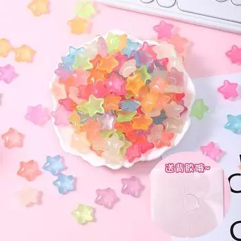 Стерео светящаяся в темноте маленькая звезда Детская девочка Сердце Украшение для комнаты Украшение интерьера Сделай сам Паста Звезда Украшение