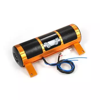 Стереодинамик для мотоцикла, водонепроницаемый MP3-плеер BT или система усилителя, крепление на руле золотой