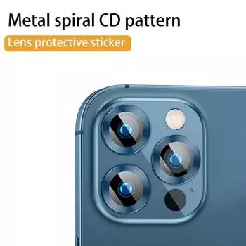 Стереометрический ультратонкий чехол для телефона с защитой от царапин, закаленная задняя линза для мобильного телефона, стеклянная пленка для Iphone 13/13Pro/13Mini/13Pro For iPhone13/13mini синий