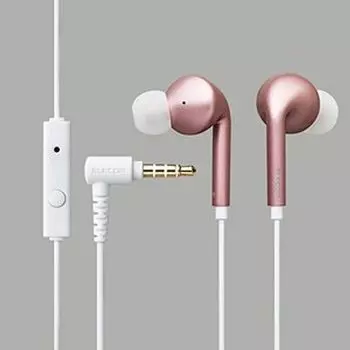 Стереонаушники ELECOM (с микрофоном)/Канал/CN800/Розовый