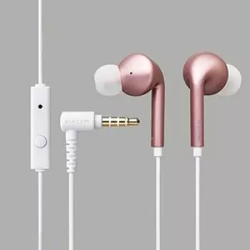 Стереонаушники ELECOM (с микрофоном)/Канал/CN800/Розовый