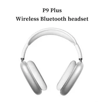 Стереонаушники P9 Bluetooth-совместимая музыкальная беспроводная гарнитура 5.0 с микрофоном Спортивные наушники с поддержкой 3,5 мм AUX/TF красный