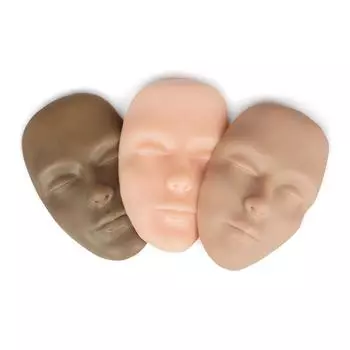 Стереоскопическая полнолицевая силиконовая татуировка, практика микроблейдинга кожи, манекен-головки для перманентного макияжа, бровей, носа, губ, глаз, линии