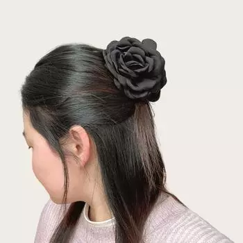 Стереоскопическая заколка для волос в виде цветка розы для женщин, элегантная заколка для волос в виде акулы, модные аксессуары для волос для девочек