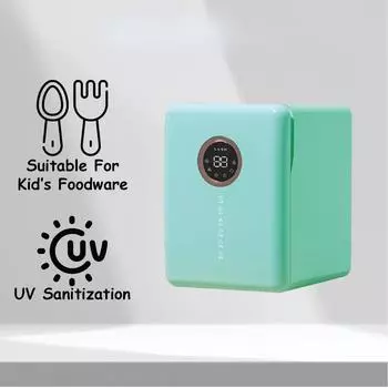 Стерилизатор для бутылок молока, 18 л, 360 градусов, УФ-стерилизация, дезинфицирующий ящик, бесшумный сушильный дезинфицирующий шкаф, 280 x 320 x 385 мм Green 18L
