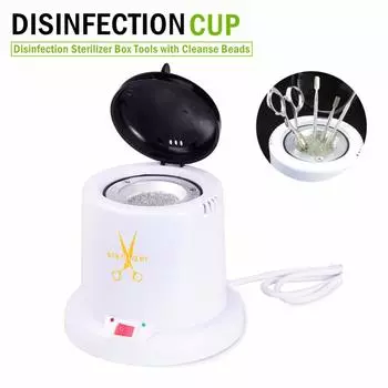 Стерилизатор для ногтей Высокотемпературный стерилизатор Коробка для инструментов Дезинфекция Стеклянные шарики Маникюрные инструменты Паровой автоклав для дизайна ногтей Портативный УФ-стерилизатор