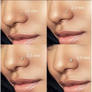 Sterling Silver Mini Ear Nest European and American Diamond S925 Women s Nose Stud 1.5 drilling surface is extremely small