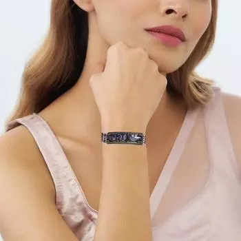 Sterling Silver Tibetan Turquoise Round Gemstone Handmade Nepali Bracelet