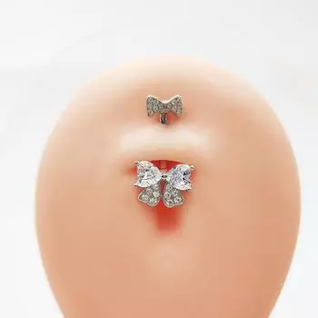 Стерлинговое серебро S925, мини-пуговица с бантиком, оригинальный набор, кнопка с цирконом, кнопка 6mm