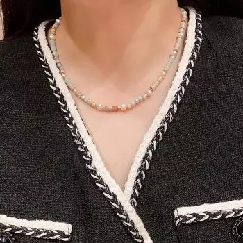 Стерлинговое серебро S925, нишевая элегантная цепочка на ключицу, женственное и роскошное ожерелье из натурального жемчуга Шушань 40CM