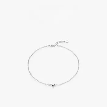 Стерлинговое серебро S925, простой и универсальный, браслет Love Cute Girl, женский минималистичный легкий роскошный браслет с крестообразной цепочкой, серебряные украшения Adjustable size